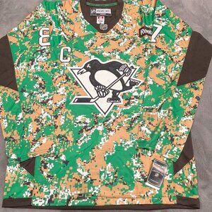 reebok pittburgh penguins crosby camo jersey size 56